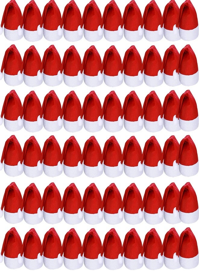 أسينشين قبعة سانتا كلوز لعيد الميلاد من أسينشن / قبعة سانتا كلوز، قبعة عيد ميلاد سعيد للاحتفال بعيد الميلاد / حفلة عيد الميلاد (عبوة من 60 قطعة) - Image 1